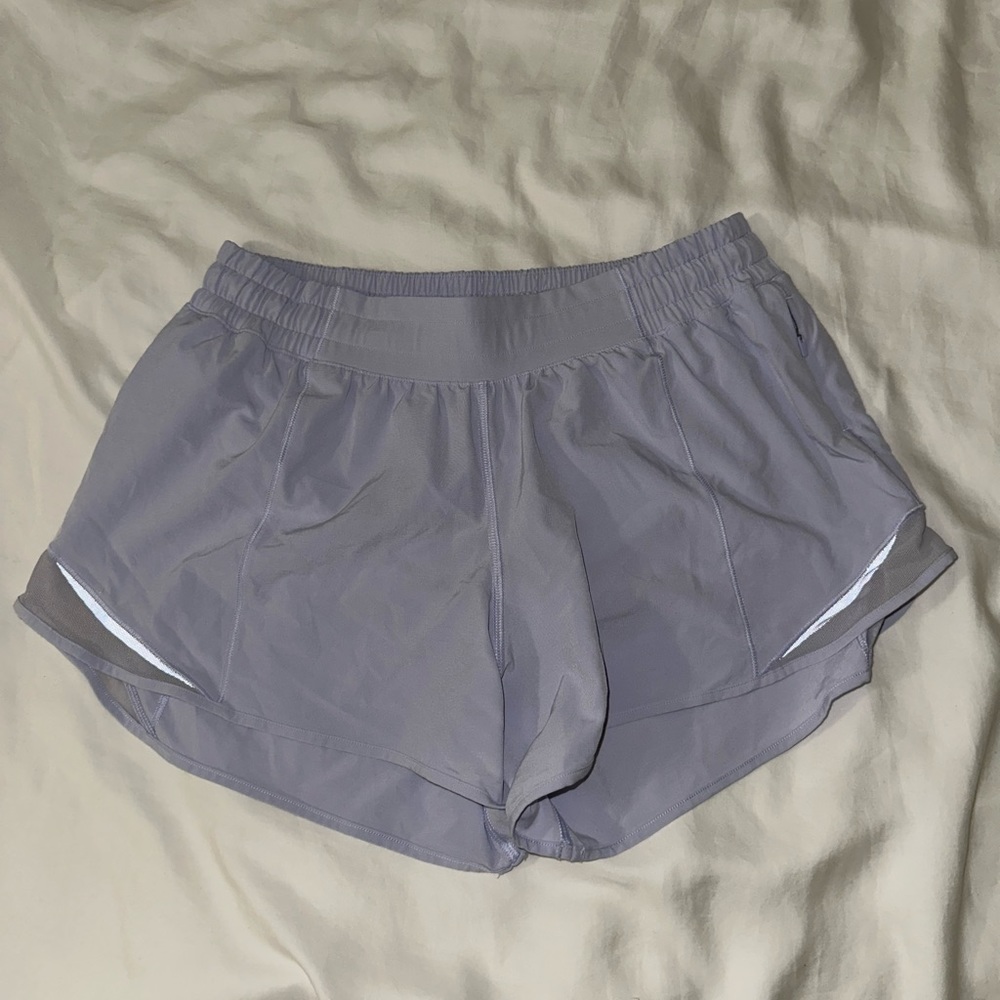 Lilac Lululemon Hotty Hot shorts